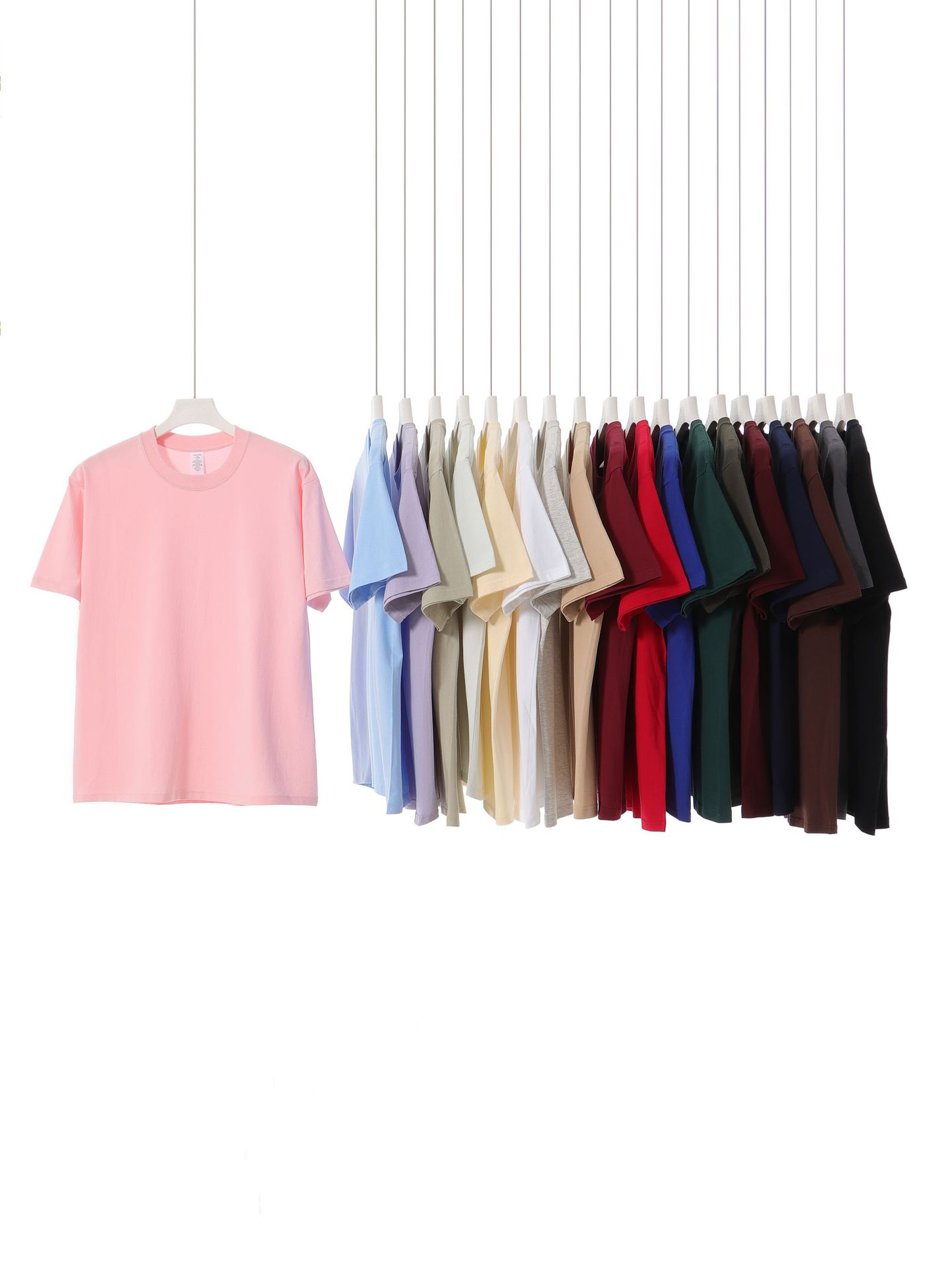 Summer cotton T-shirts in multiple colors
