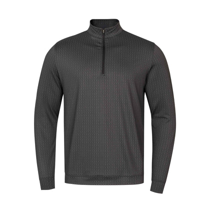Men's Patterned Golf Quarter-Zip Pullover (Modern Textured Series)