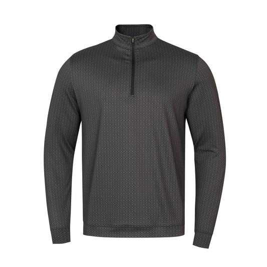 Men's Patterned Golf Quarter-Zip Pullover (Modern Textured Series)