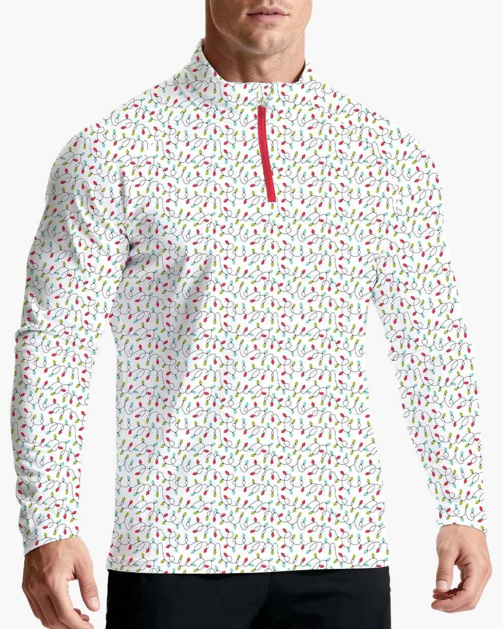 Holiday Lights Performance Golf Polo