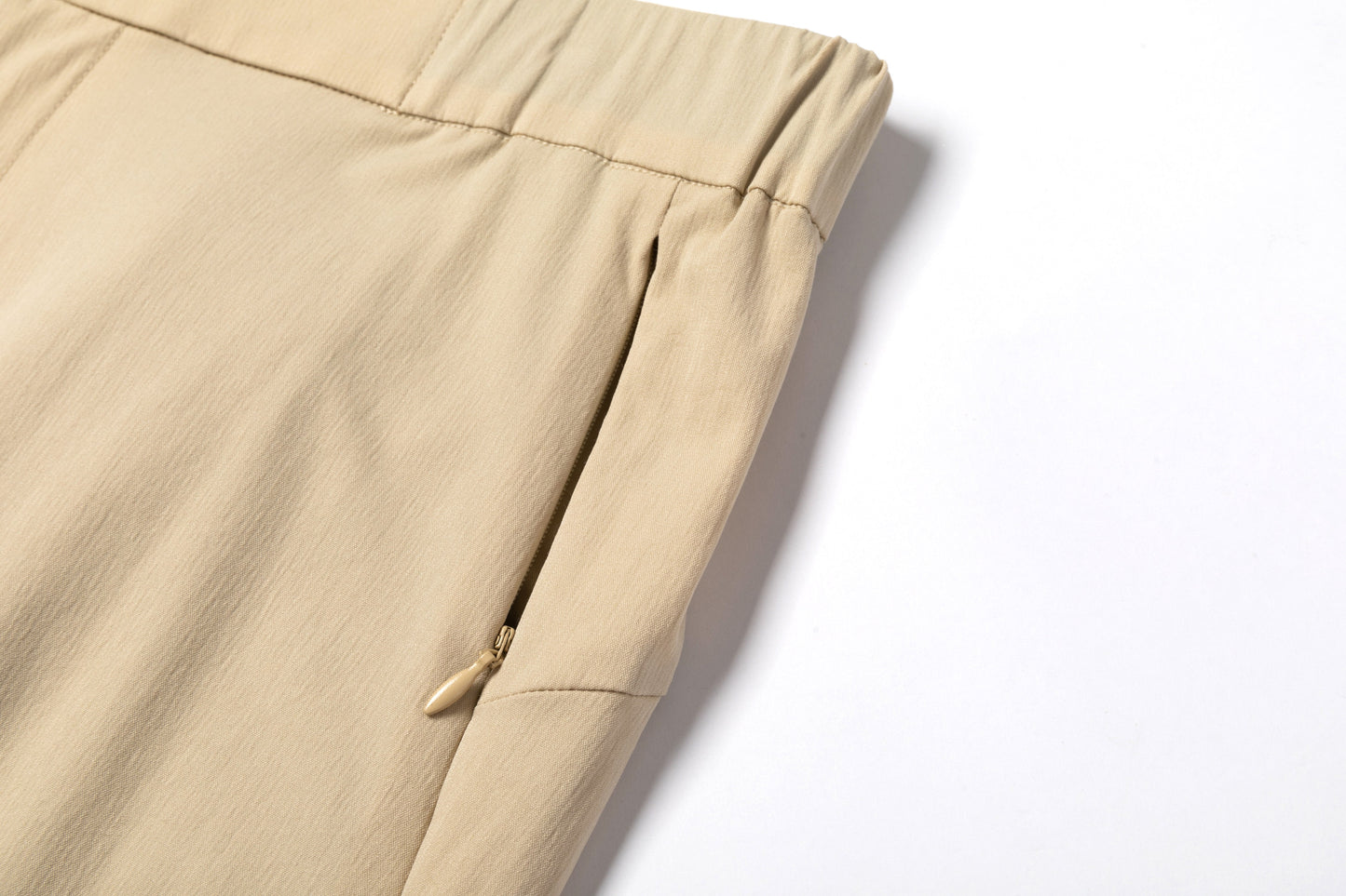 Khaki Quick - Dry Slim - Fit Trousers