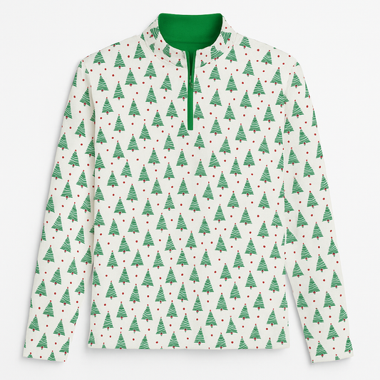 Christmas Tree Performance Golf Polo