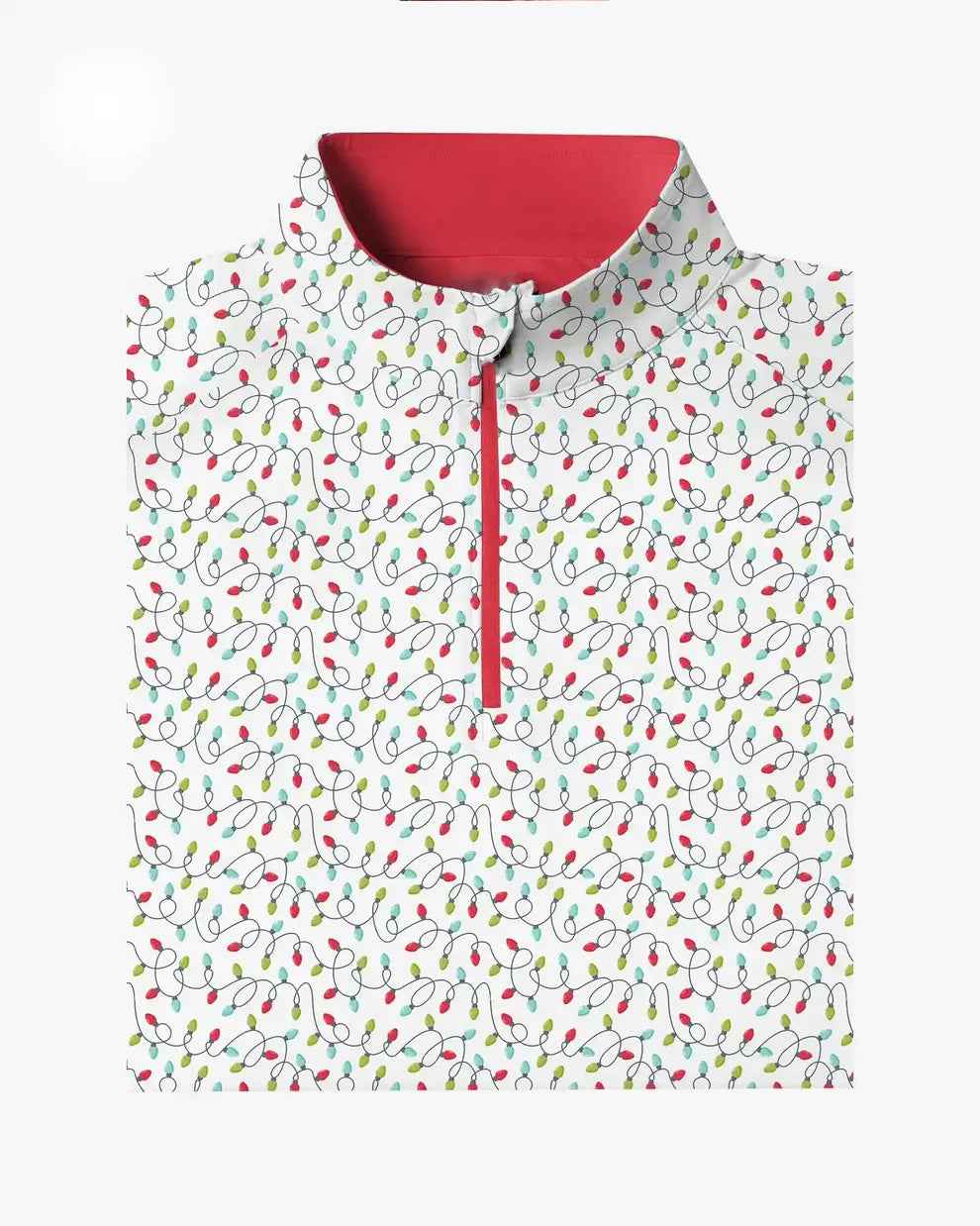 Holiday Lights Performance Golf Polo