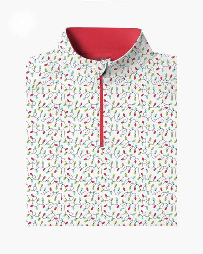 Holiday Lights Performance Golf Polo