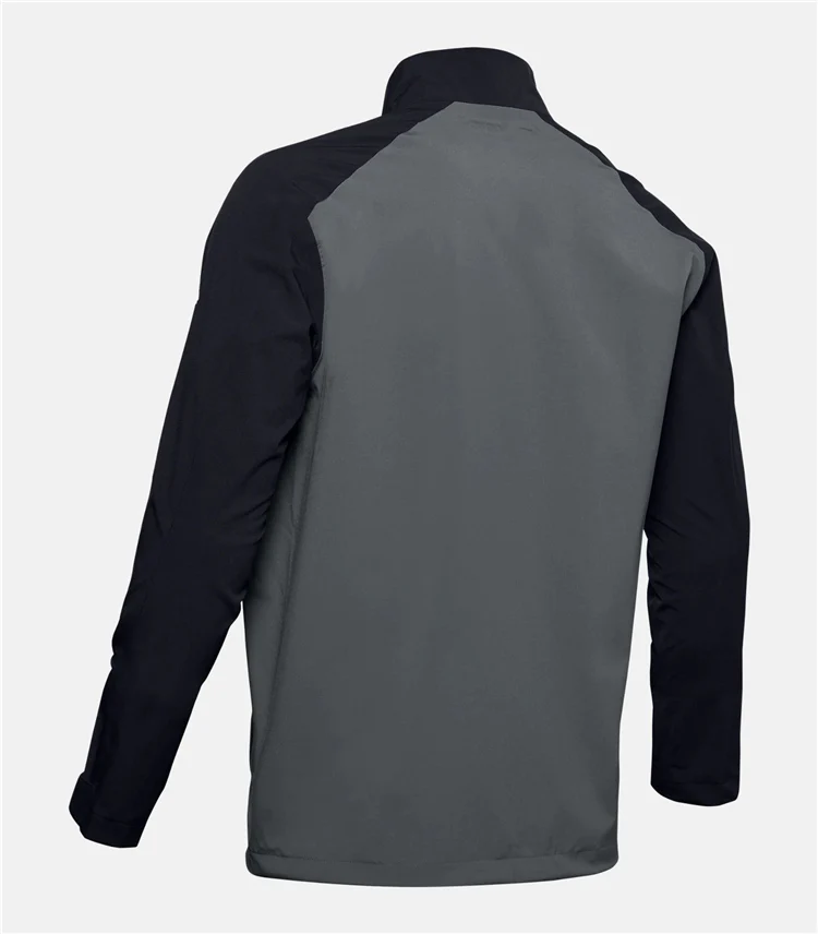 Men's Black & Grey Performance Golf Jacket