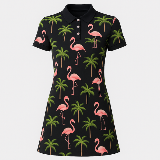 Tropical Flamingo Golf Dress