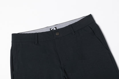 Navy Blue Trousers with Contrast - Colored Waistband