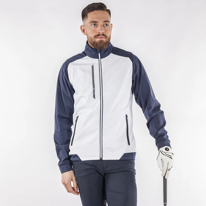 Men's Navy & White Performance Golf Jacket