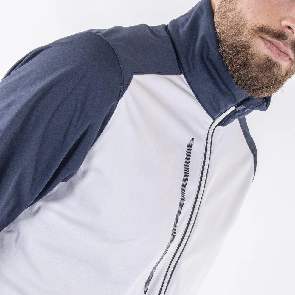Men's Navy & White Performance Golf Jacket
