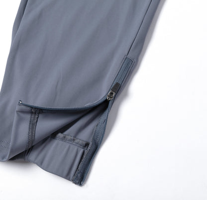Light Gray - Blue Trousers with Contrast - Colored Waistband
