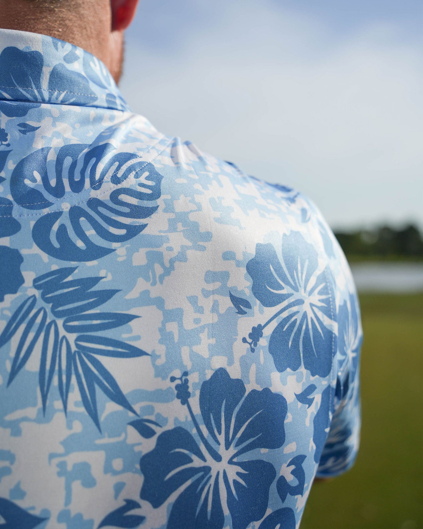 Men's palm bay golf polo shirt