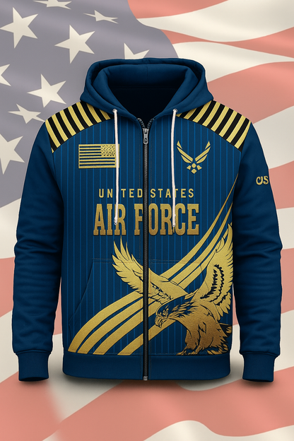 Men's US Air Force Honor Performance Zip-Up Hoodie