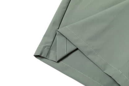 Light Green Shorts with Contrast - Colored Waistband