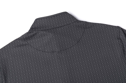 Men's Patterned Golf Quarter-Zip Pullover (Modern Textured Series)