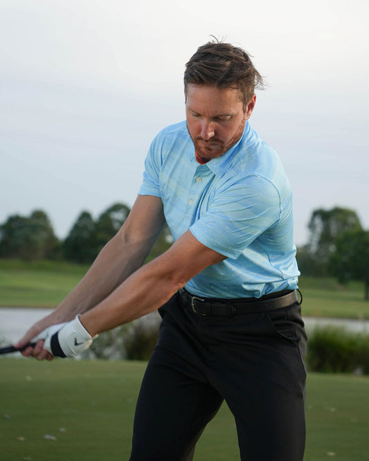 Men's waves golf polo shirt