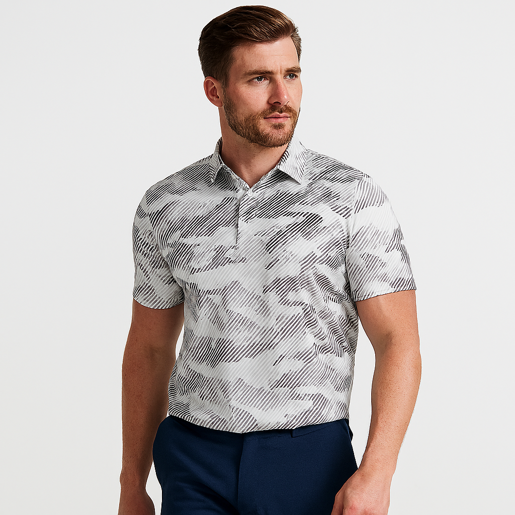 Striped Quick Dry Polo Shirt - Antimicrobial Slim Fit for Ultimate Comfort