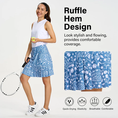 Women's Paisley Floral Golf Skort (Bohemian Sport Series)