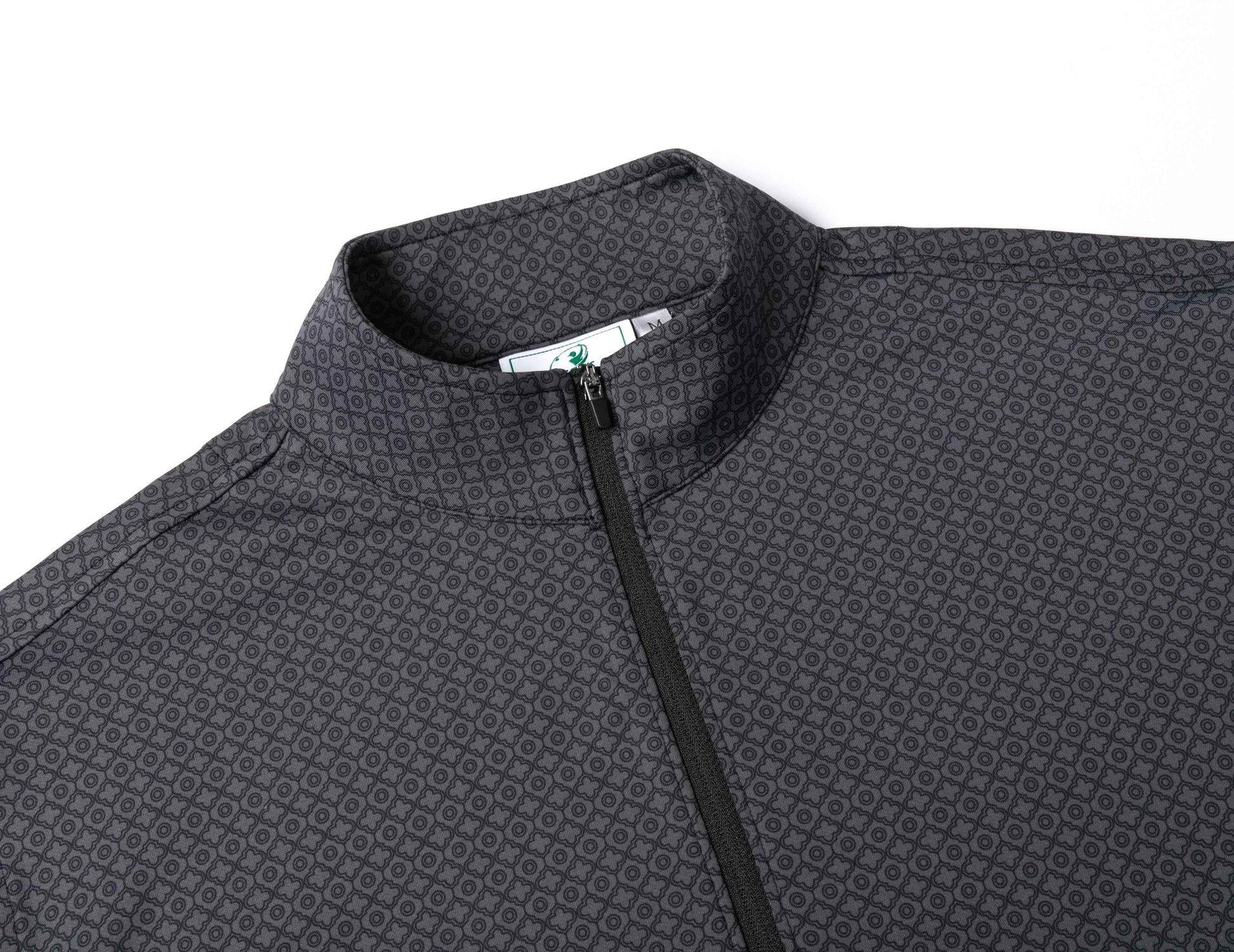 Men's Patterned Golf Quarter-Zip Pullover (Modern Textured Series)