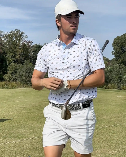 Men's performance golf polo shirt