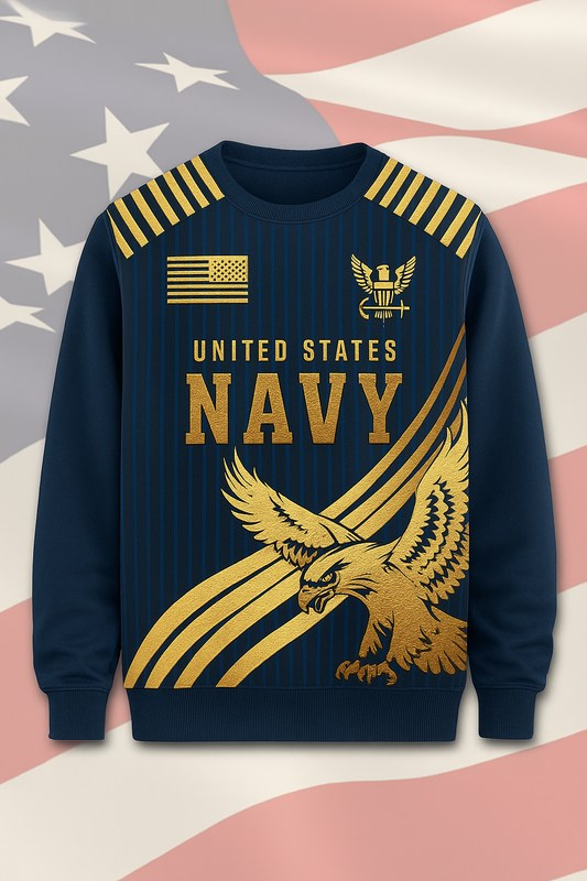 Men's US Navy Honor Performance Crew Neck Sweatshirt
