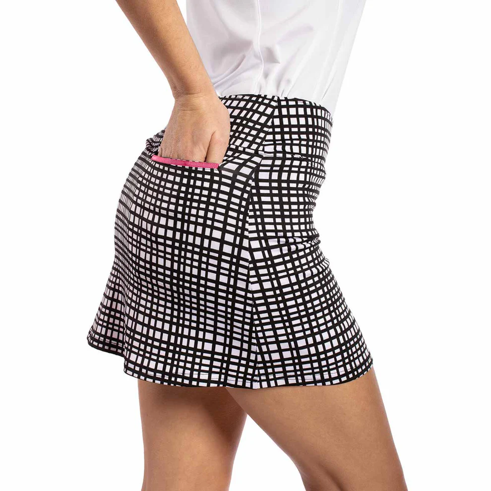 Women's Checkered Golf Skort (Modern Grid Series)