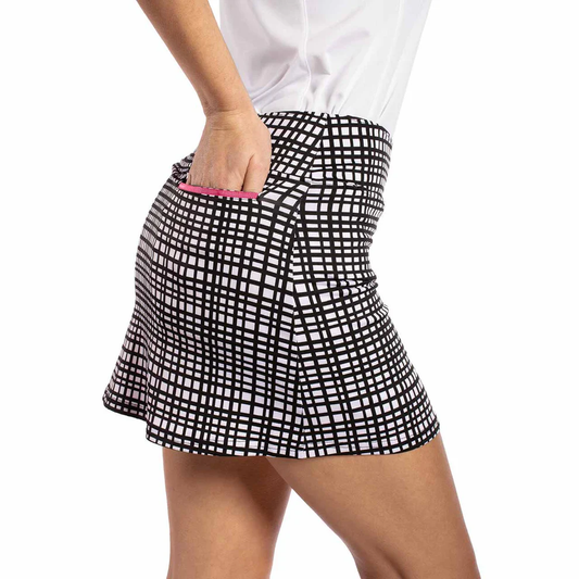 Women's Checkered Golf Skort (Modern Grid Series)