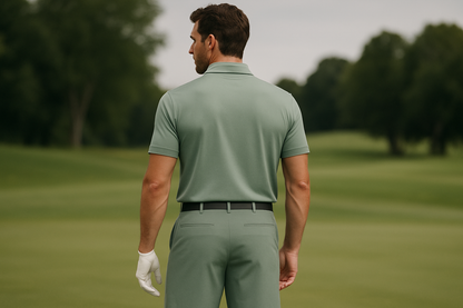 Light Green Shorts with Contrast - Colored Waistband
