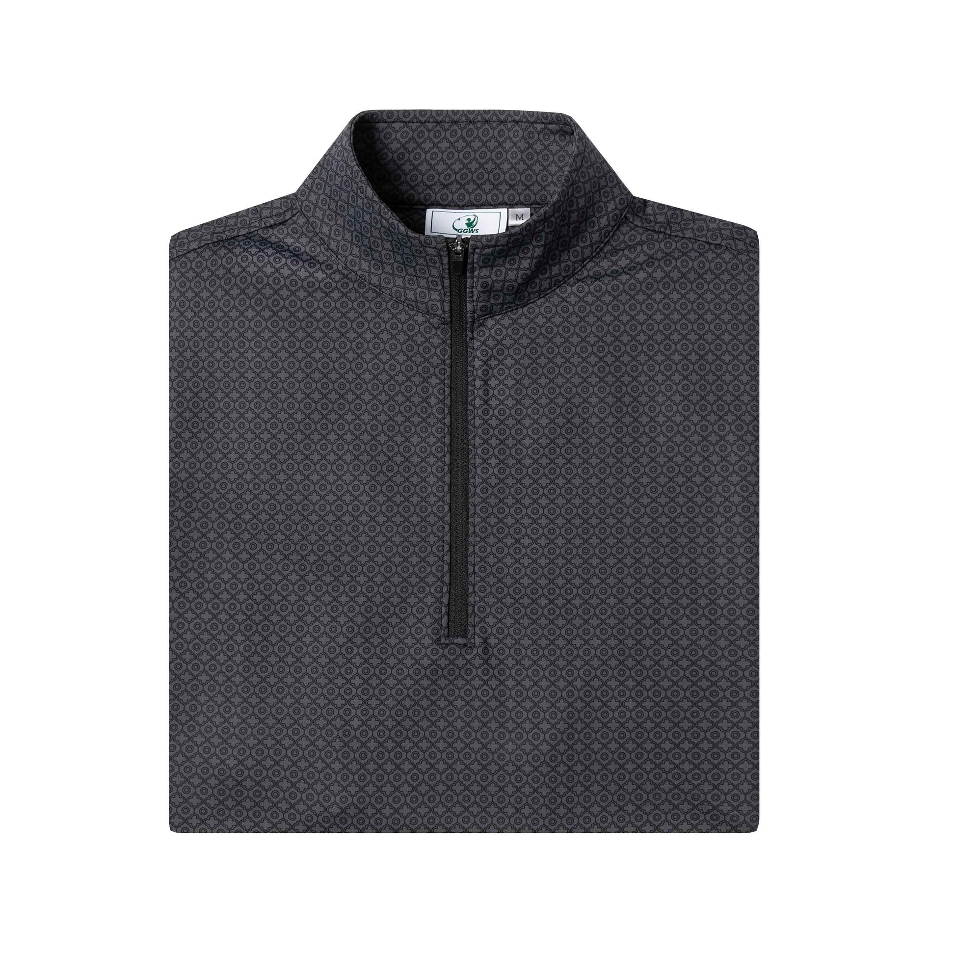 Men's Patterned Golf Quarter-Zip Pullover (Modern Textured Series)