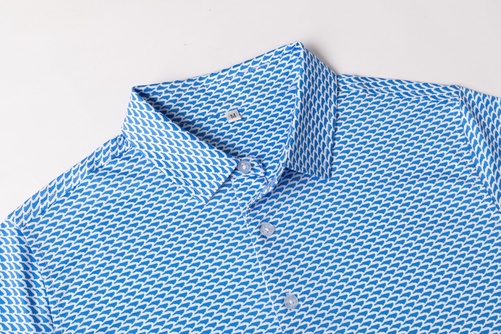 Florida printed Antimicrobial quick dry slim fit polo shirt