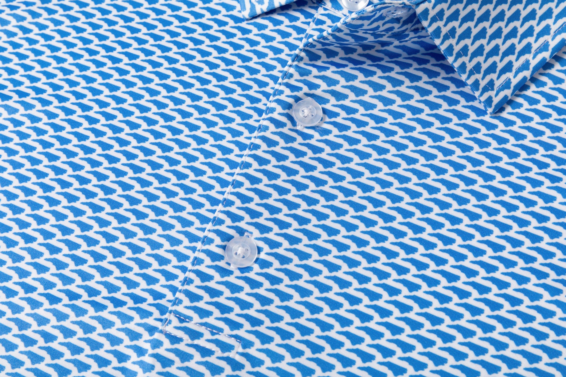 Florida printed Antimicrobial quick dry slim fit polo shirt