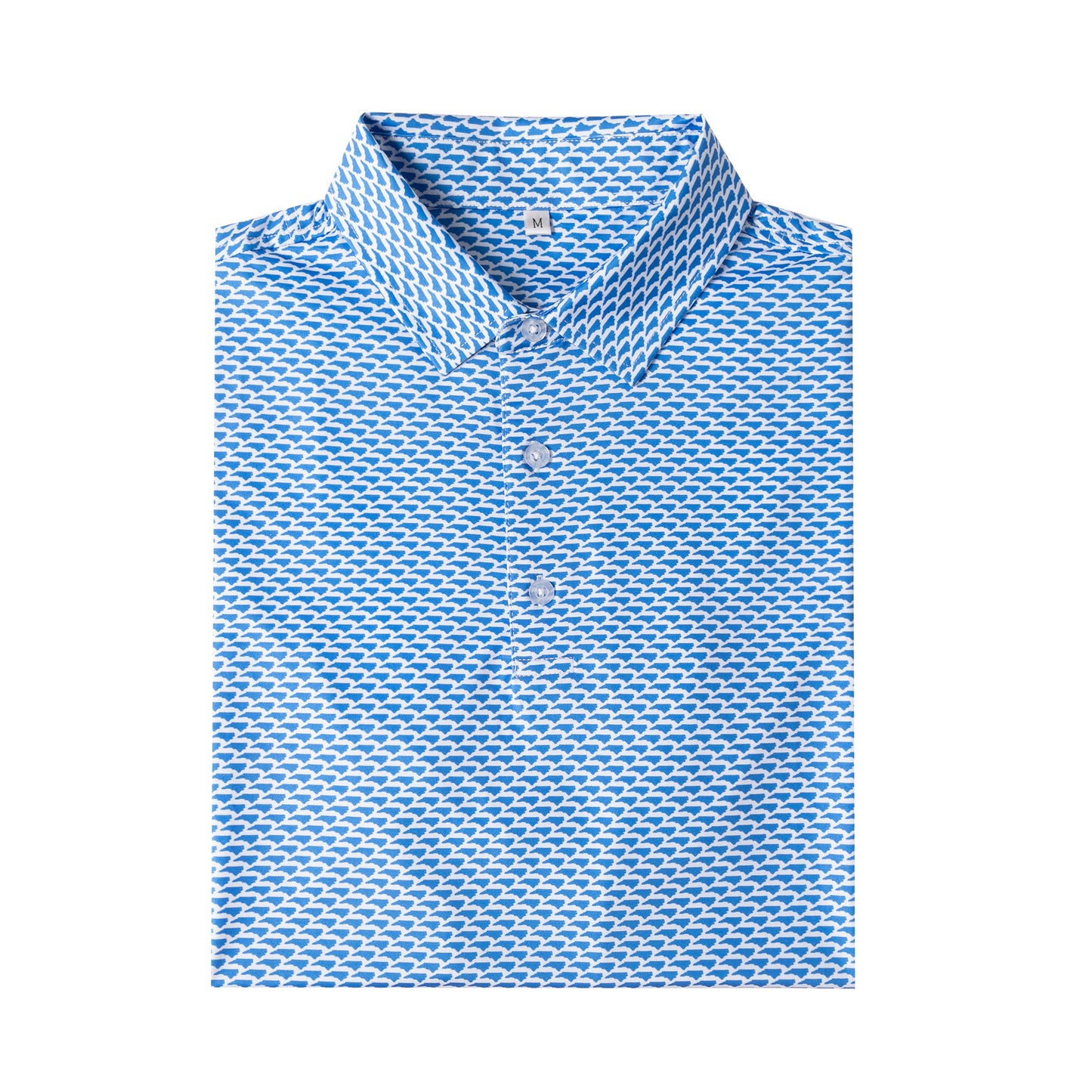 Florida printed Antimicrobial quick dry slim fit polo shirt