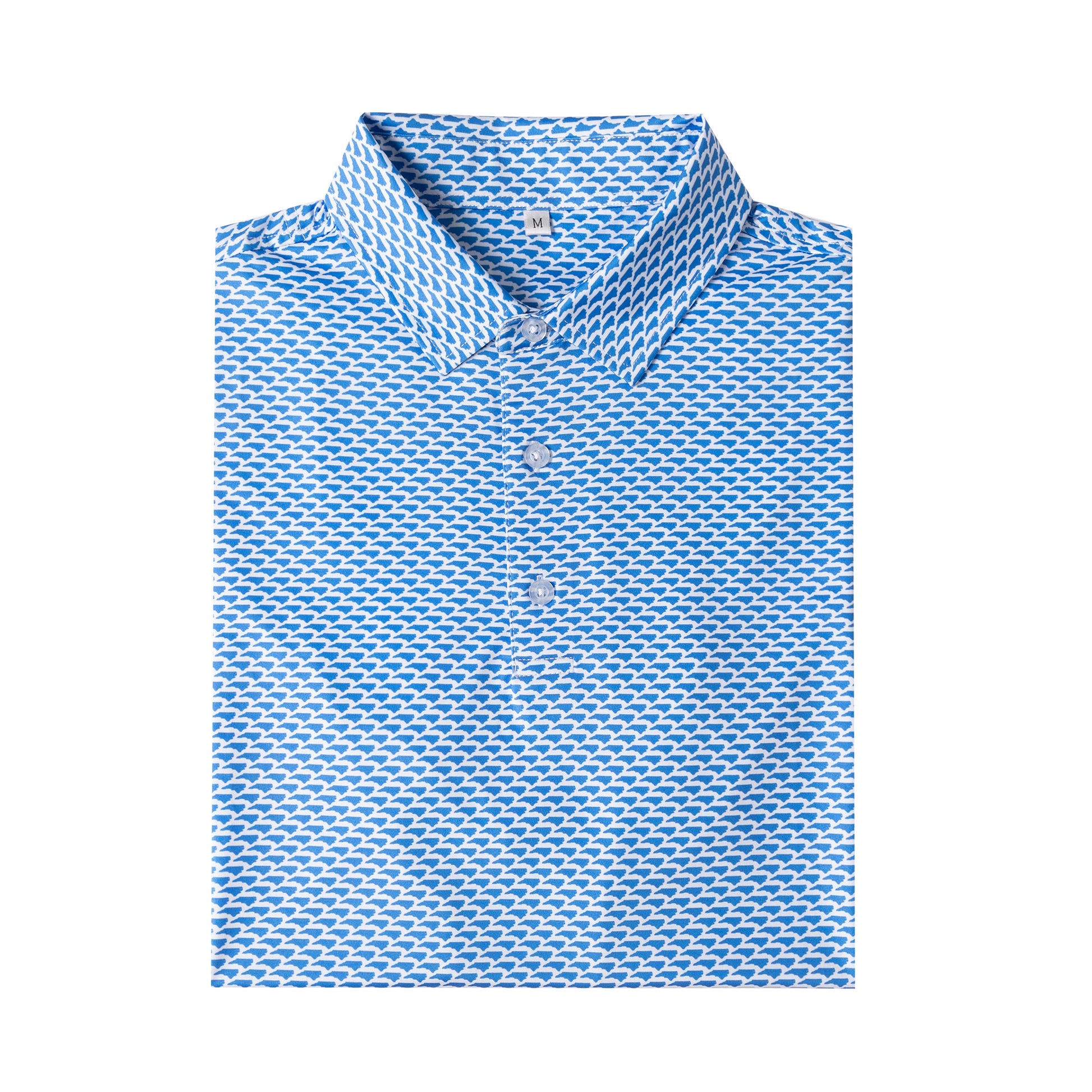 Florida printed Antimicrobial quick dry slim fit polo shirt