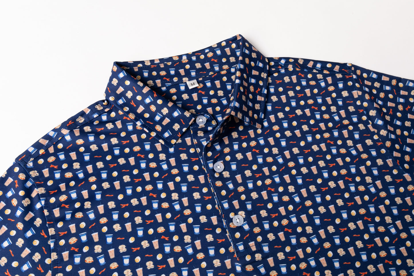 Gourmet Patterns Antimicrobial quick dry slim fit polo shirt