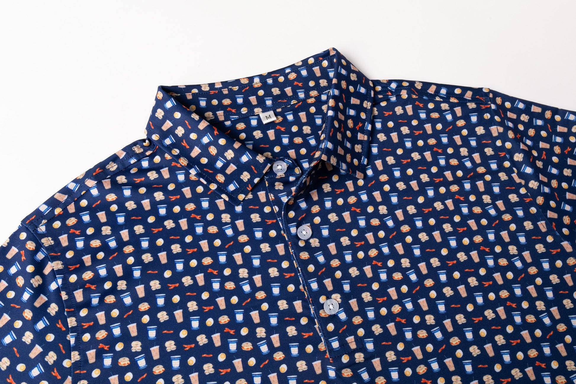 Gourmet Patterns Antimicrobial quick dry slim fit polo shirt