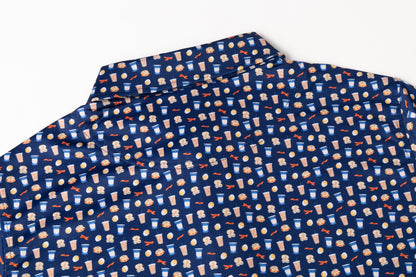 Gourmet Patterns Antimicrobial quick dry slim fit polo shirt