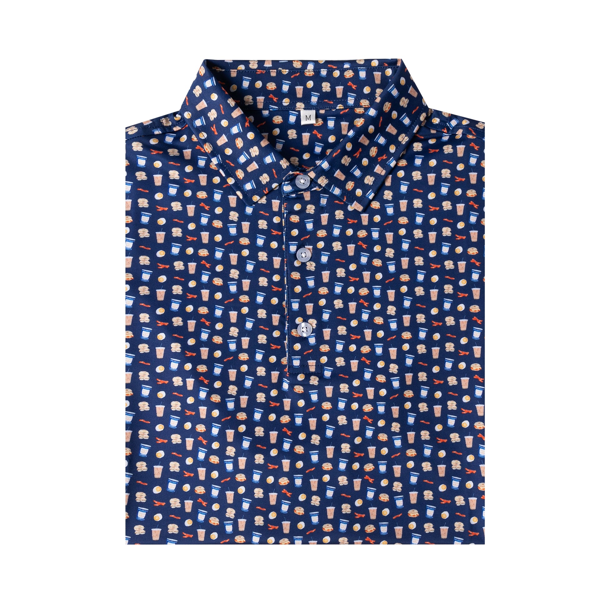 Gourmet Patterns Antimicrobial quick dry slim fit polo shirt