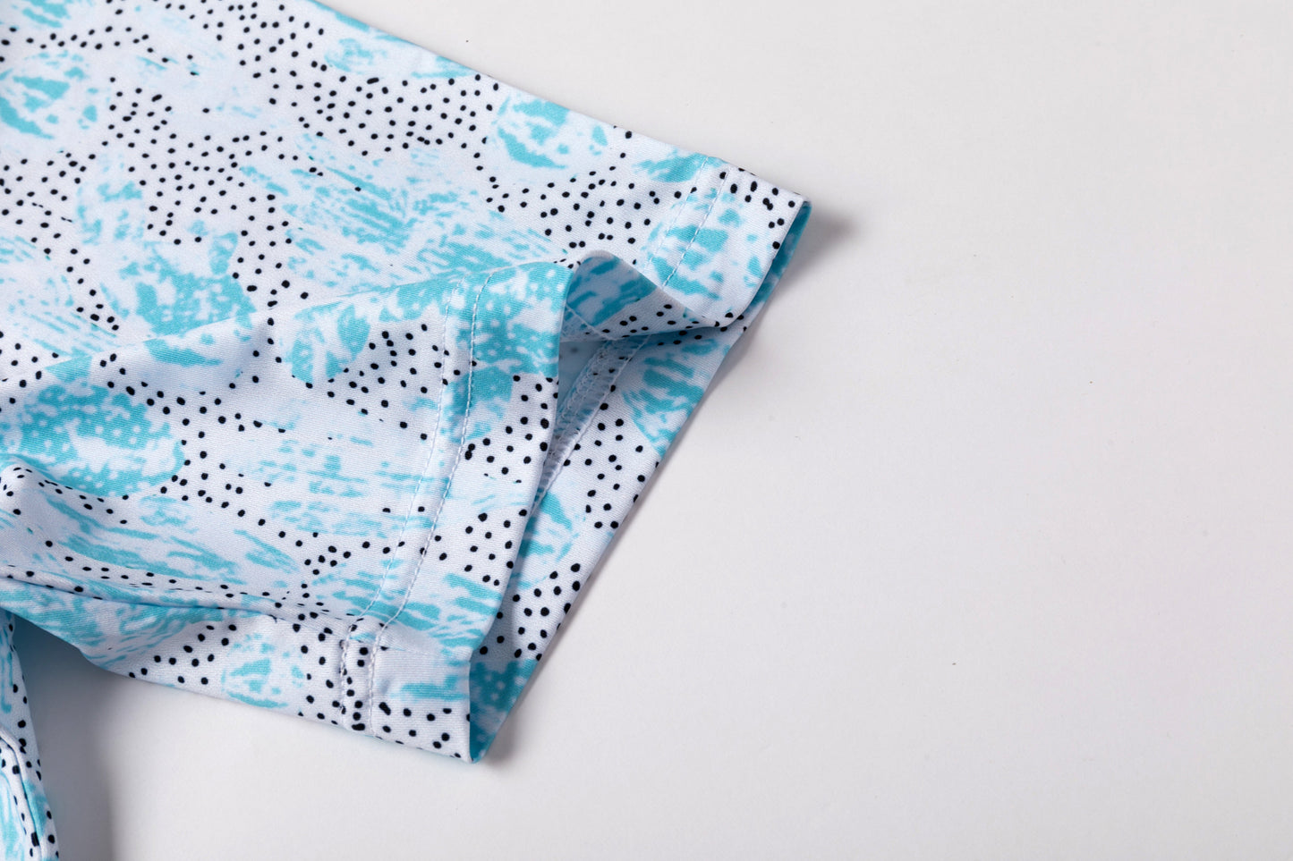 Cactus Print Antimicrobial quick dry slim fit polo shirt