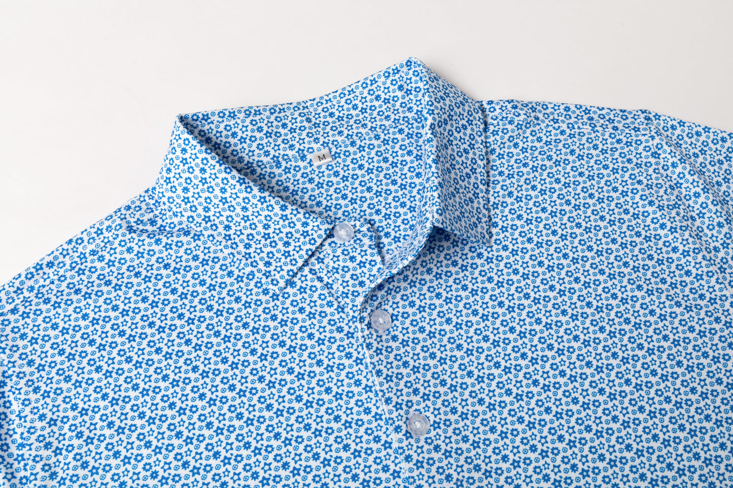 Small Star Pattern Antimicrobial quick dry slim fit polo shirt