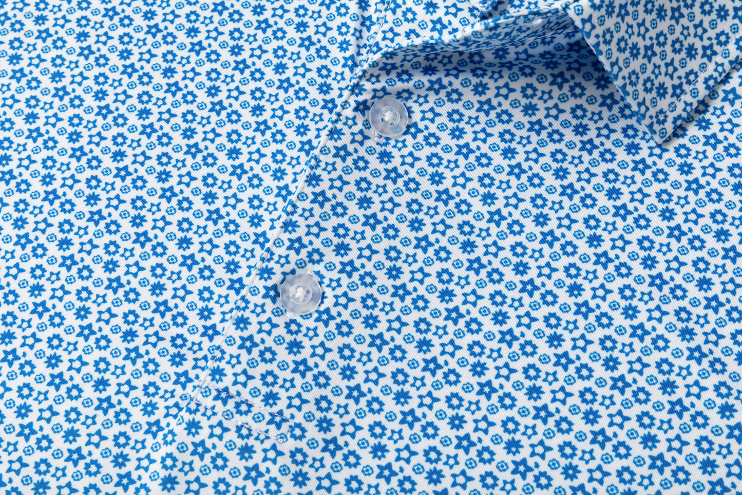 Small Star Pattern Antimicrobial quick dry slim fit polo shirt