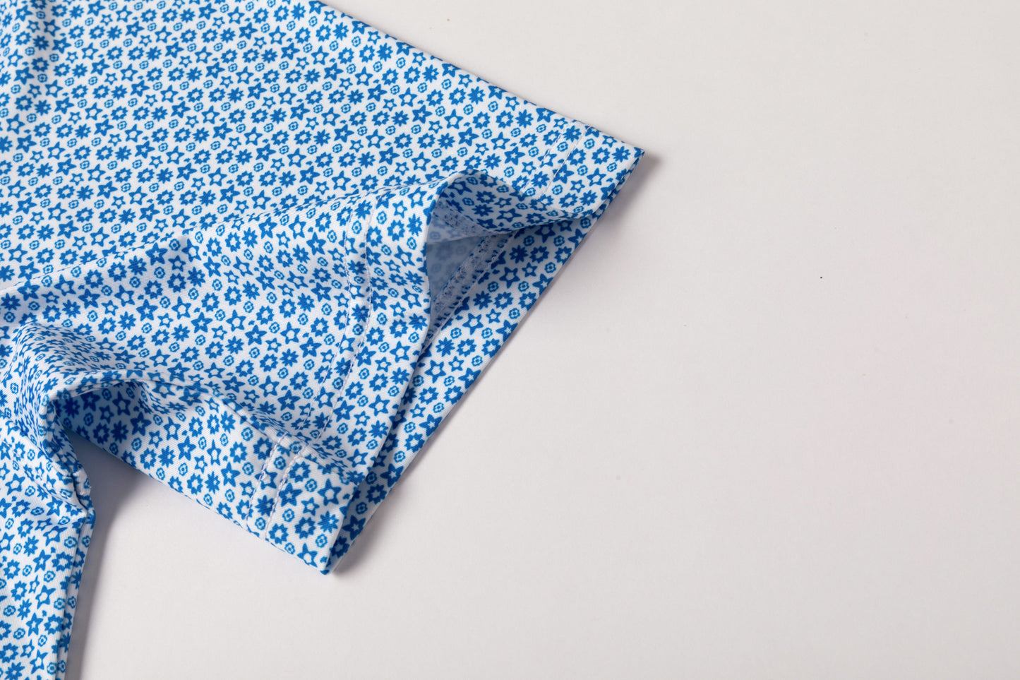 Small Star Pattern Antimicrobial quick dry slim fit polo shirt