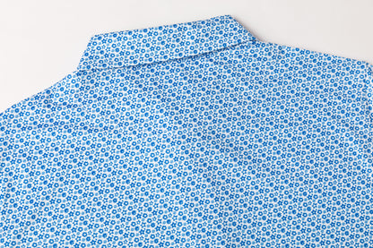 Small Star Pattern Antimicrobial quick dry slim fit polo shirt