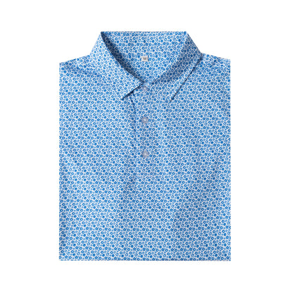 Small Star Pattern Antimicrobial quick dry slim fit polo shirt