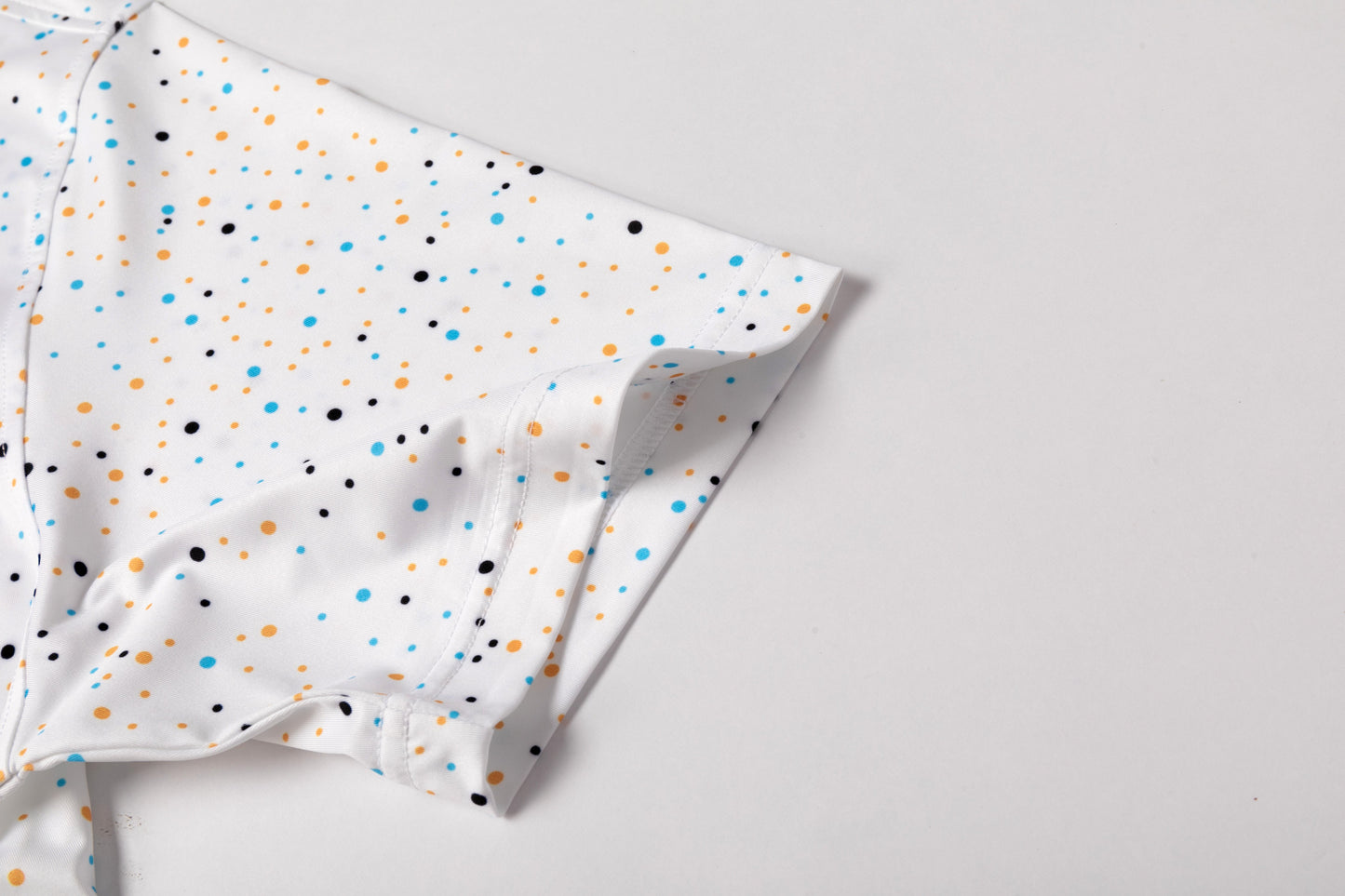 Colorful polka dot print Antimicrobial quick dry slim fit polo shirt