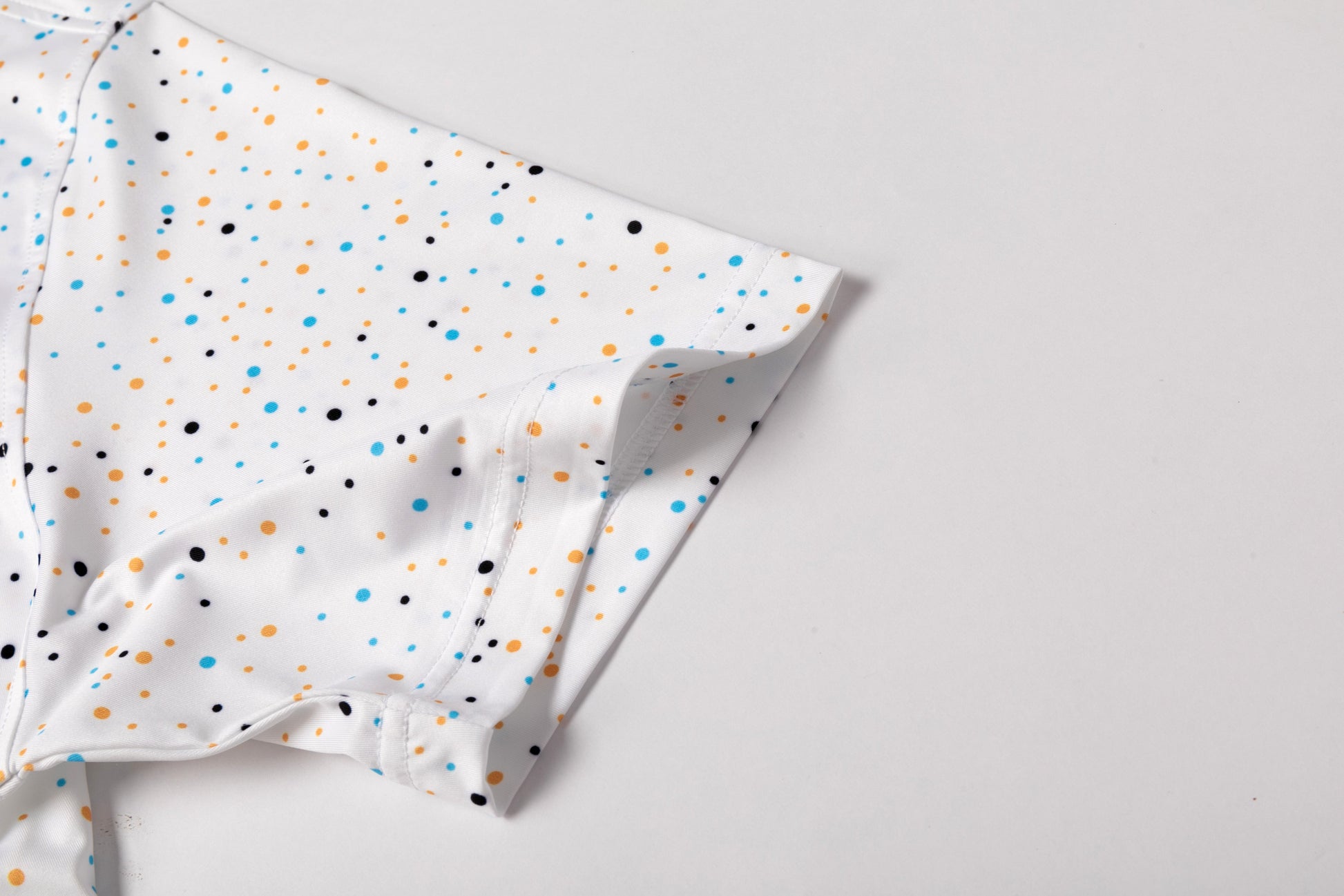 Colorful polka dot print Antimicrobial quick dry slim fit polo shirt