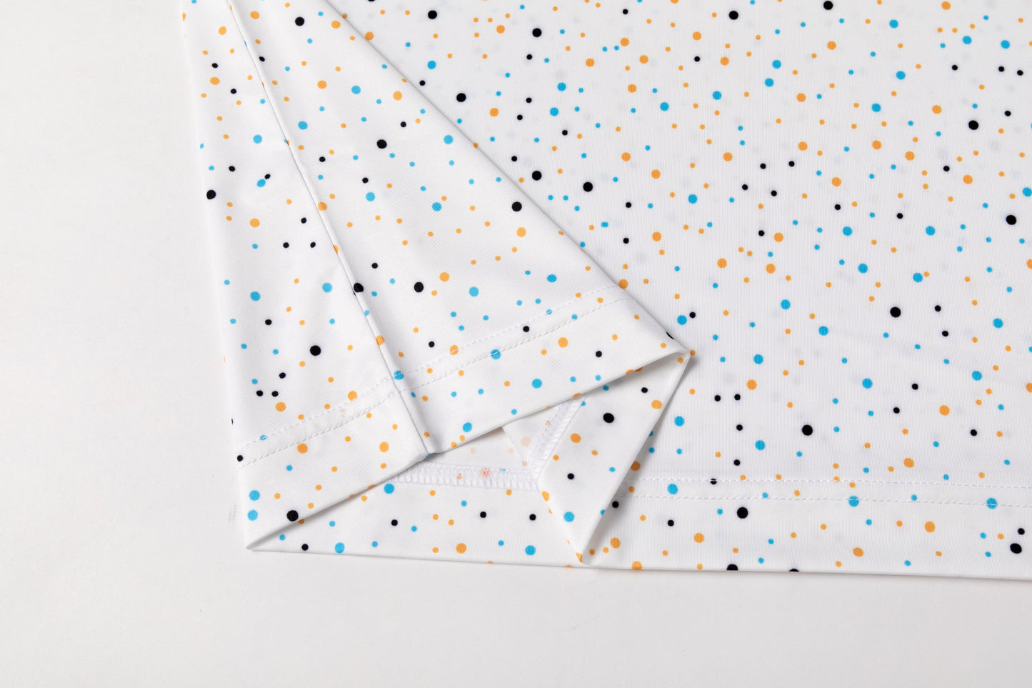 Colorful polka dot print Antimicrobial quick dry slim fit polo shirt