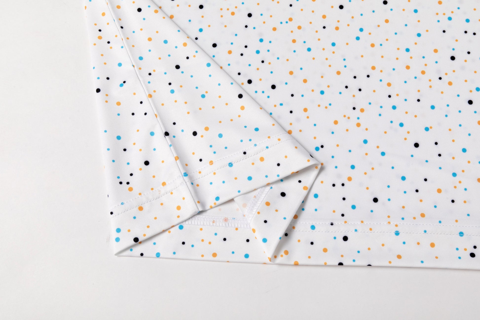 Colorful polka dot print Antimicrobial quick dry slim fit polo shirt
