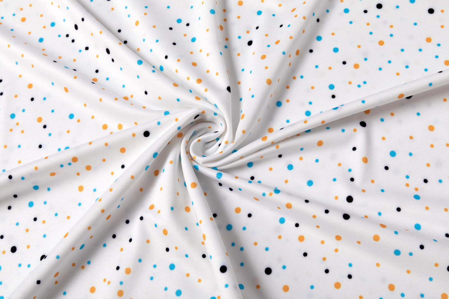 Colorful polka dot print Antimicrobial quick dry slim fit polo shirt