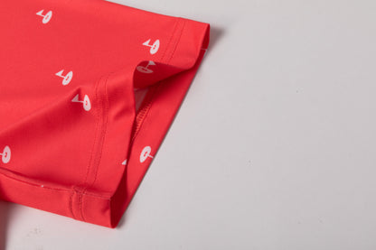 Golf hole marker pattern Antimicrobial quick dry slim fit polo shirt