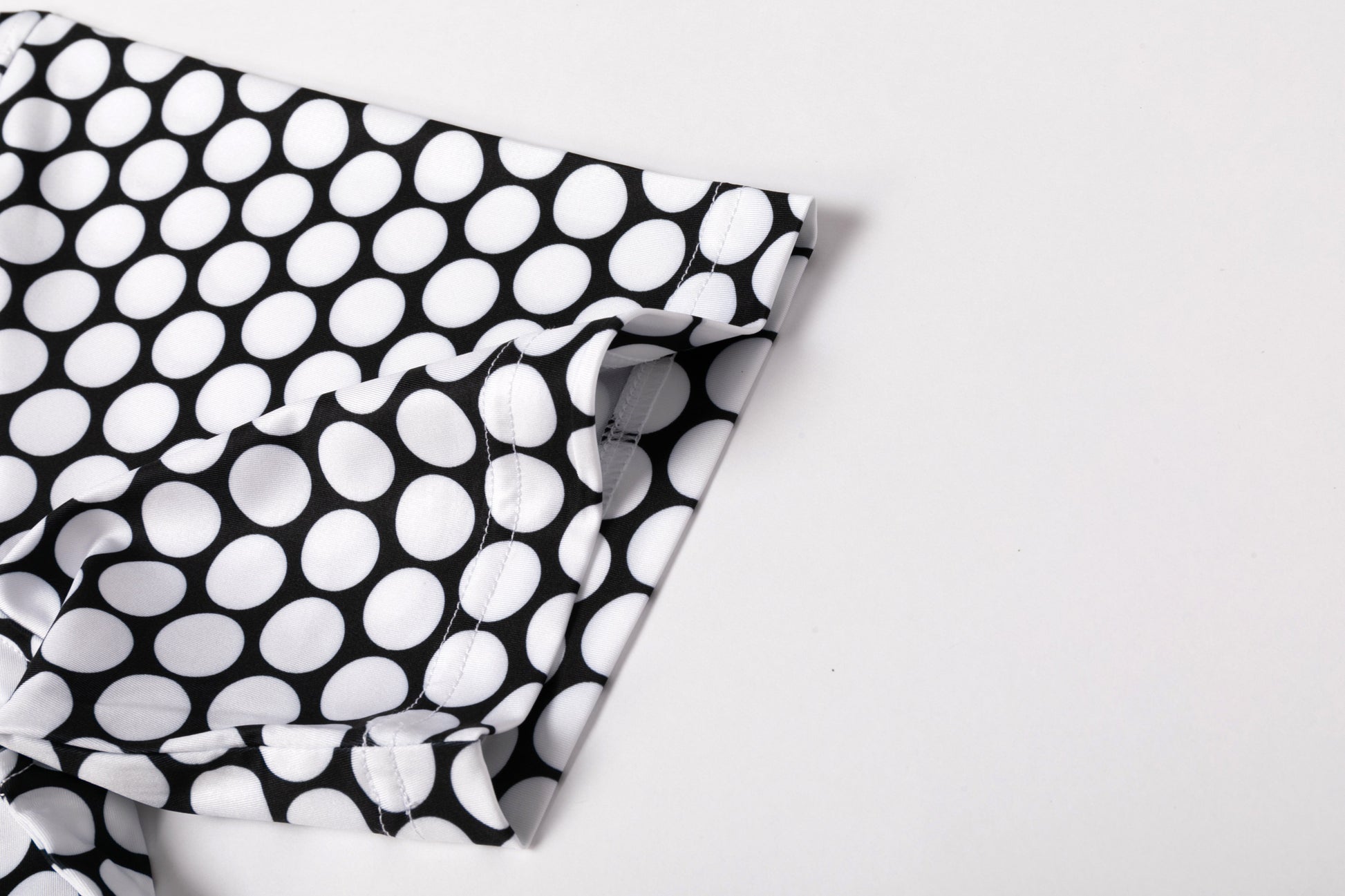 polka dot pattern Antimicrobial quick dry slim fit polo shirt