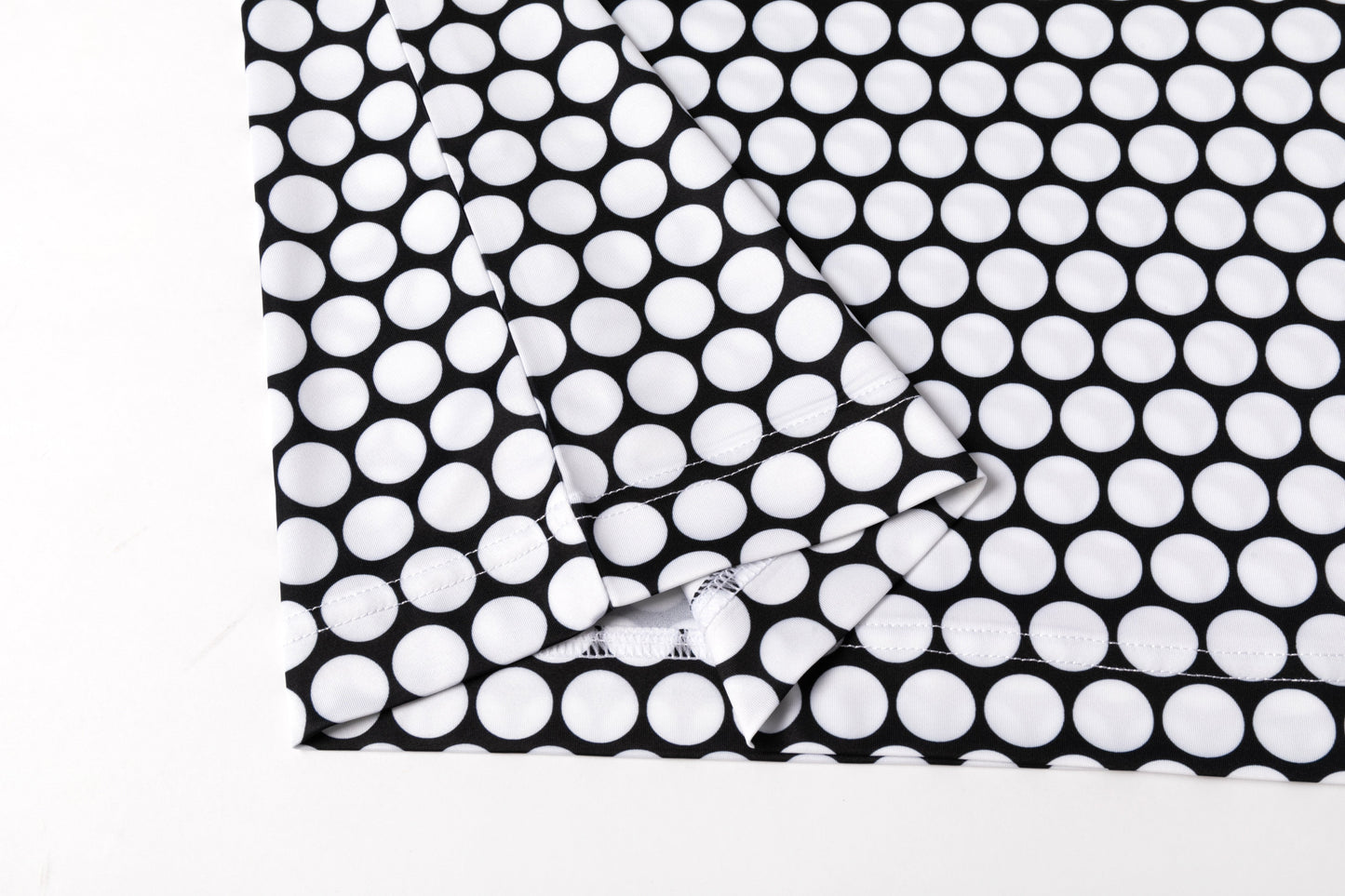 polka dot pattern Antimicrobial quick dry slim fit polo shirt